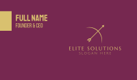 Gold Bow Arrow  Business Card Image Preview