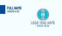 Blue DNA String Business Card Image Preview