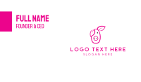 Pig Cartoon Outline  Business Card Design