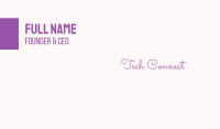Handwritten & Feminine Business Card Image Preview