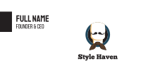 Bow & Moustache Business Card Image Preview