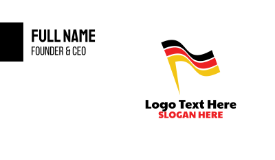 Abstract German Flag Business Card Image Preview