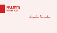 Romantic & Cursive Business Card Design