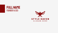 Red Eagle Bird Arrow Business Card Image Preview