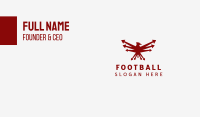 Red Eagle Bird Arrow Business Card Image Preview