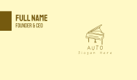 Grand Piano Business Card Design