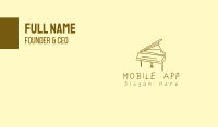 Grand Piano Business Card Image Preview