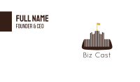 Barber Comb Castle Business Card Image Preview
