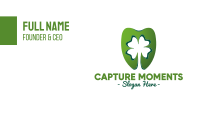 Green Cloverleaf Dentistry Business Card Image Preview