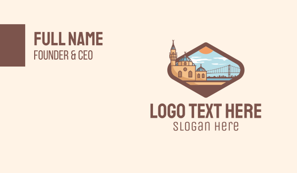 Istanbul City Landmark Business Card Design Image Preview