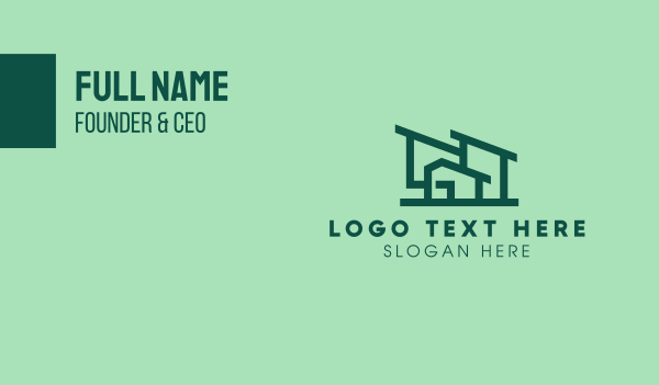 Minimal House Style Business Card Design Image Preview