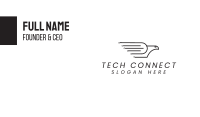 Tech Black Pigeon  Business Card Image Preview