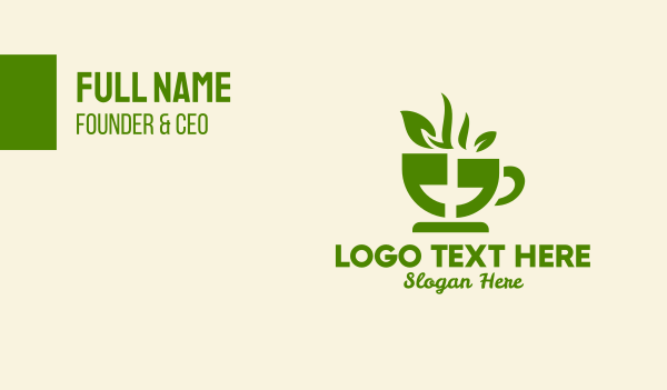 Tea Cup Quote Business Card Design Image Preview