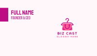 Pink Hanger Shopping Bag Business Card Image Preview