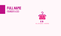 Pink Hanger Shopping Bag Business Card Image Preview