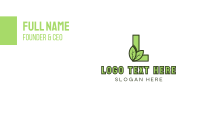 Eco Letter L Business Card Preview