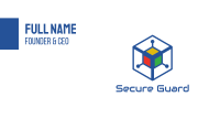 Generic Colorful Cyber Cube Business Card Image Preview