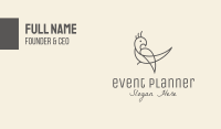 Simple Parrot Bird  Business Card Image Preview