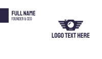 Geometric Bird Camera Business Card Image Preview