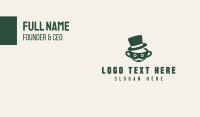 Coffee Cup Man Hat Business Card Preview