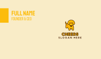 Cute Yellow Dog Business Card Image Preview