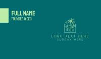 Tropical Beach Travel Business Card Preview