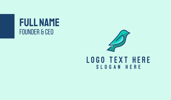 Simple Bird  Business Card Design Image Preview