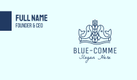Blue Whale Flower Business Card Image Preview