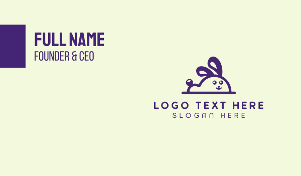 Cute Bunny Mascot Business Card Design Image Preview