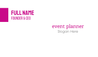 Curly Pink  Typeface Business Card Image Preview