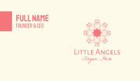 Pink Wellness Flower Business Card Image Preview