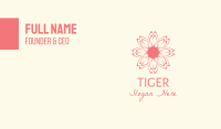 Pink Wellness Flower Business Card Image Preview