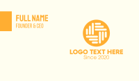 Golden Abstract Coin Business Card Image Preview