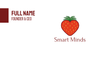 Strawberry Fruit Love Heart Business Card Image Preview