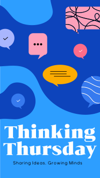 Thinking Thursday Blobs Facebook story Image Preview