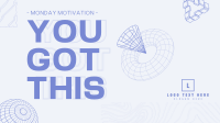 Geometric Monday Motivation Animation Preview
