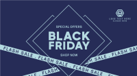 Flash Sale Black Friday Facebook event cover Image Preview