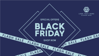 Flash Sale Black Friday Facebook event cover Image Preview