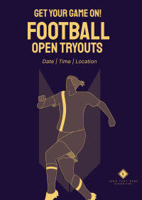 Soccer Tryouts Poster Design