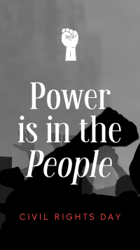 Strong Civil Rights Day Quote Facebook Story Design