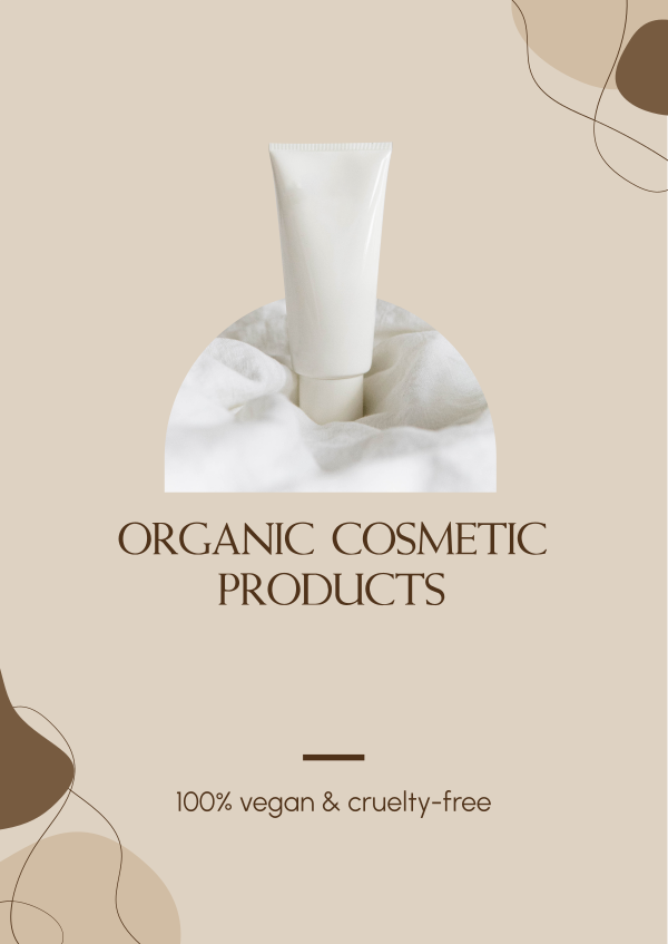 Organic Cosmetic Poster Design Image Preview