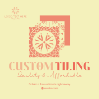 Custom Tiles Instagram Post Design