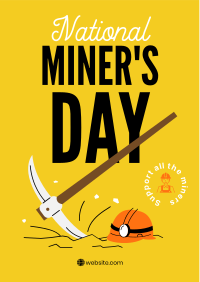 Miner's Day Flyer Image Preview