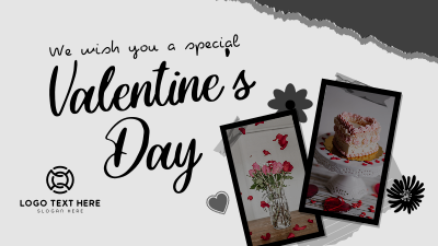 Scrapbook Valentines Greeting Facebook event cover Image Preview