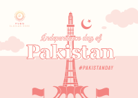 Minar E Pakistan Postcard Image Preview