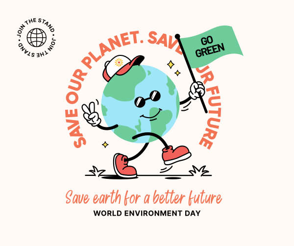 World Environment Day Mascot Facebook Post Design Image Preview