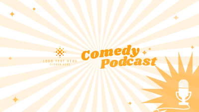 Comedy Podcast YouTube Banner Image Preview
