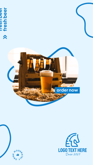Fresh Beer Order Now Facebook story