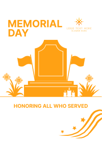 Memorial Day Tombstone Flyer Image Preview