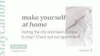 Bed and Breakfast Staycation Facebook Event Cover Design